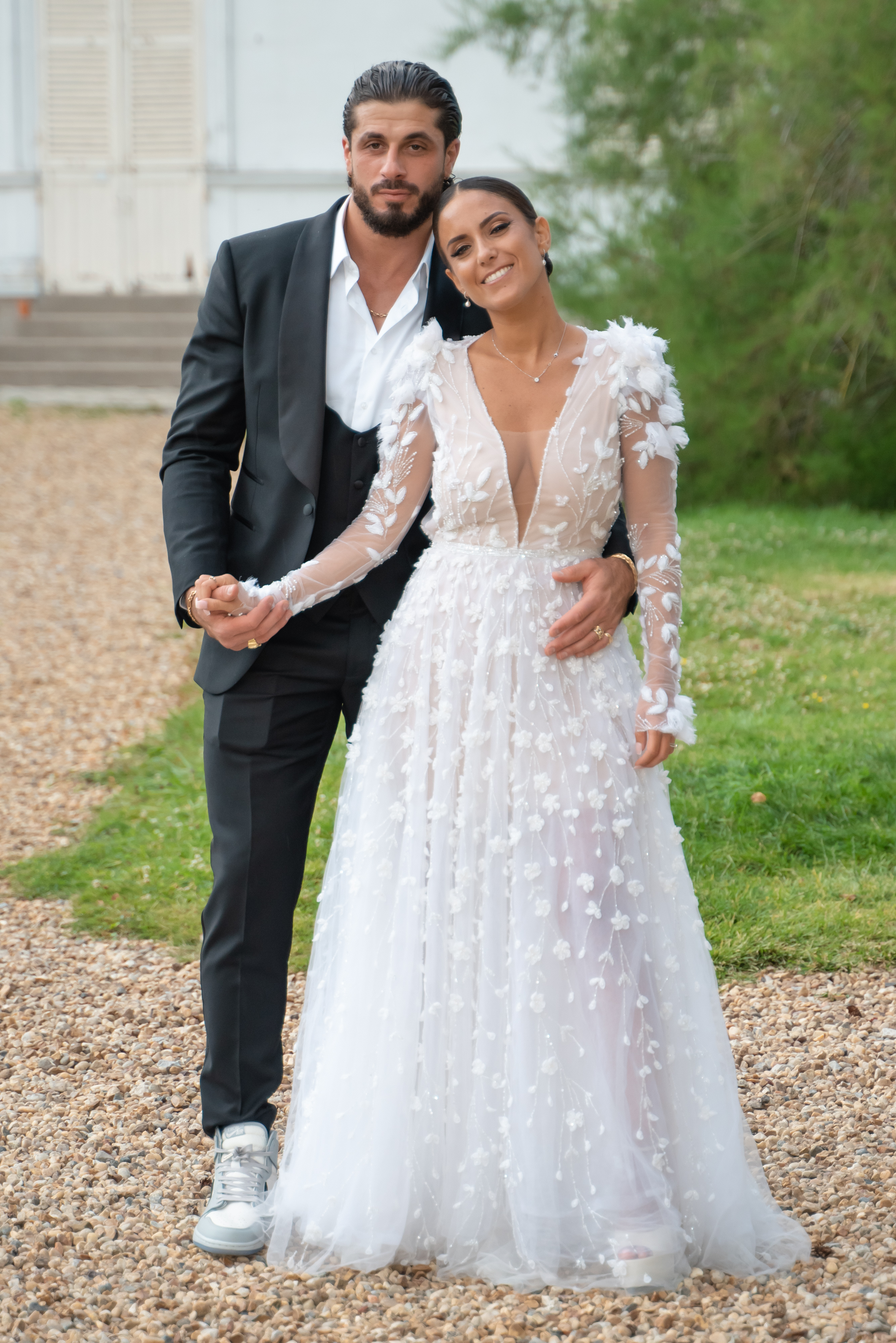 Portrait couple mariage château